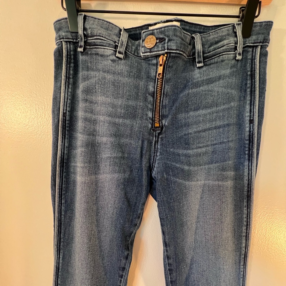 Brand: McGuire - Color: Medium Denim - Style: Long Flared Jeans